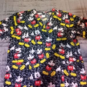 Disney tooniforms scrub top